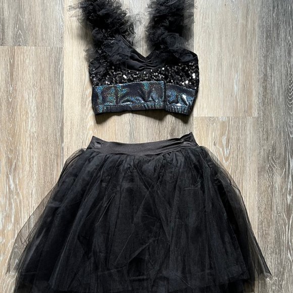 Custom Ballet/Contemporary Dance Costume-Black Tulle - Picture 3 of 5